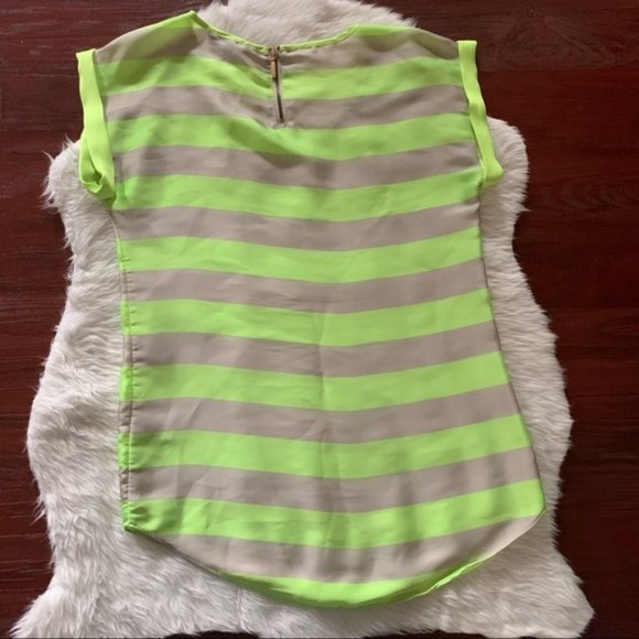Express neon striped blouse - Picture 2 of 3